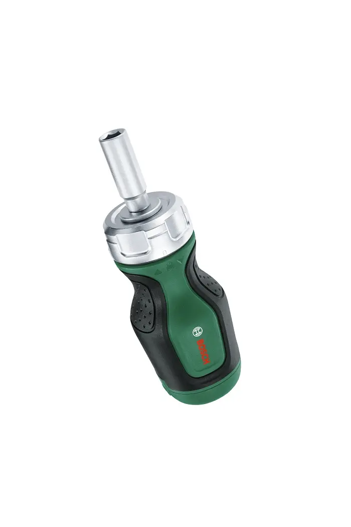 Şurubelniţă scurtă Bosch 1600A027PK cu clichet cu 6 biți  pentru fixare şi înşurubare puternice