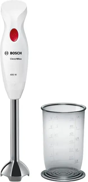 Blender manual Bosch MSM24100 CleverMixx  400 W Alb Bosch, 400W, . treapta viteza, Alb,Otel Inoxidabil