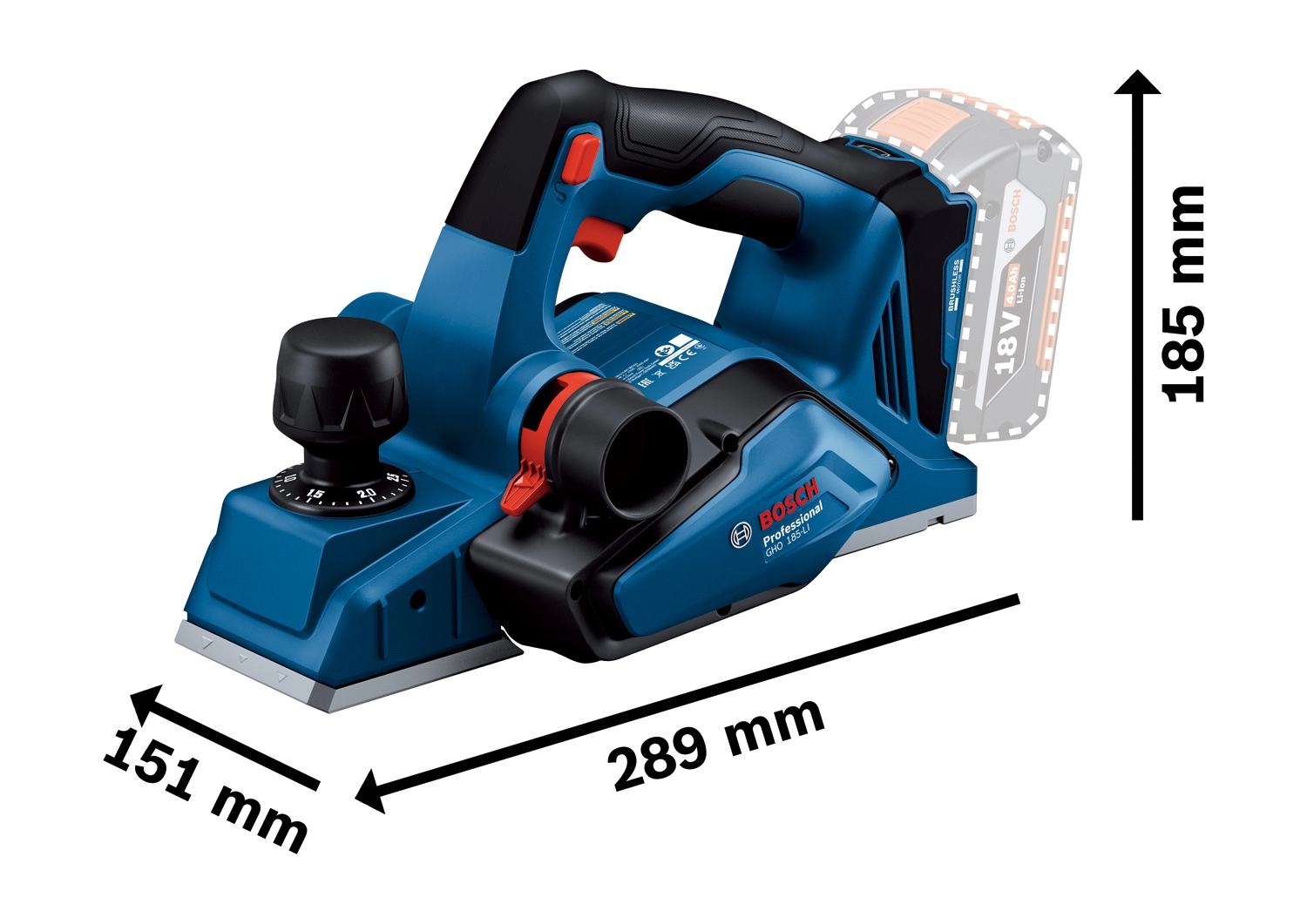 06015B5021 Rindea cu acumulator GHO 185-LI cumpăra