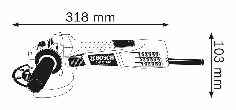 Polizor unghiular GWS 7-115 E 0601388203  cumpăra